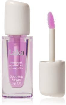 Laka Soothing Vegan Lip Oil óleo para lábios efeito calmante tom Calming Purple 4.5 ml. Soothing Vegan Lip Oil