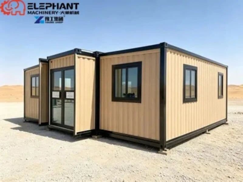 NONE Factory 20Ft 40Ft Extendable Luxury Container House Small Outdoor Working Storage House Sandwich Panel Steel Material For Mall