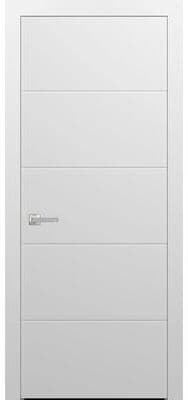 SARTODOORS Planum 0770 Painted White Wood Prehung Interior Door