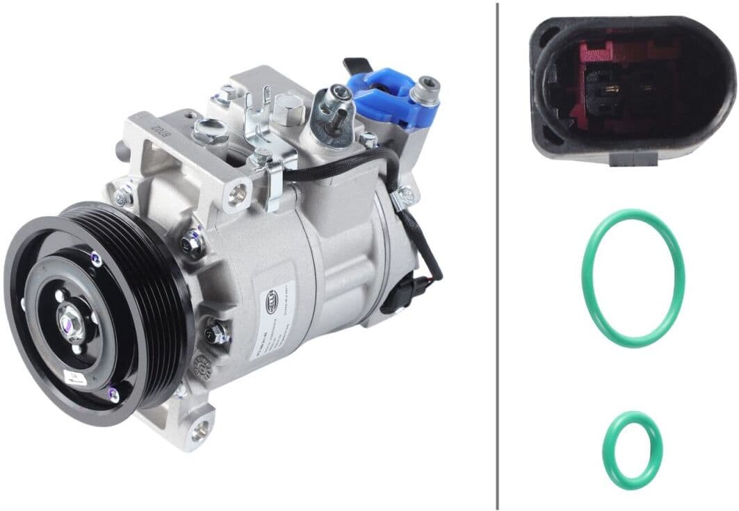 Compresor, aire acondicionado HELLA 8FK 366 201-821
