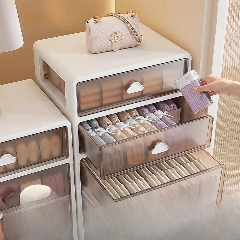 NONE Underwear and Underwear Storage Box, Dedicated for Storing Socks and Close Fitting Clothing, Bra Three in One Storage Box