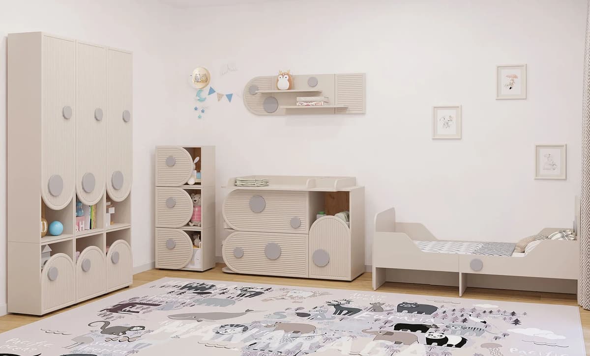 Edinos Premium Kaszmirowe łóżko rosnące z dzieckiem 80x120/160 L7-F66