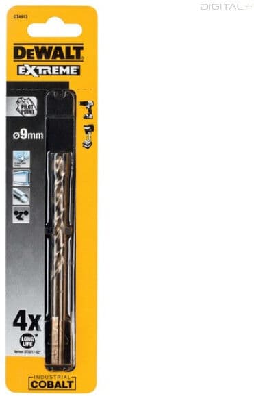 DEWALT Fémfúrószár, HSS-E, 9mm, ipari kobalt