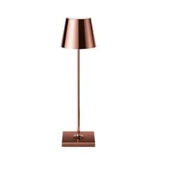 Sigor Akku-Tischleuchte Nuindie USB-C 380mm kupferfarben 2,2W FlexMood 2200K/2700K IP54 168/197lm Ra
