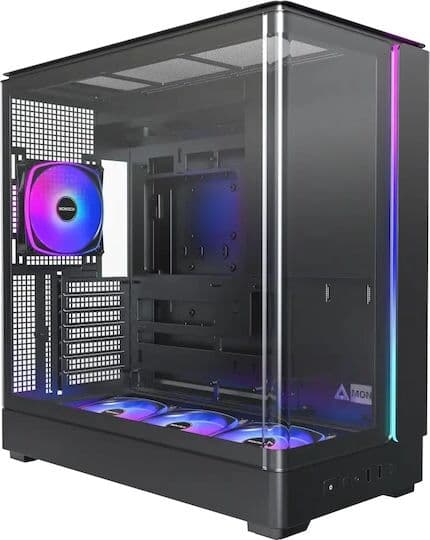 Montech King 45 Pro Gaming Midi Tower Computer Case with Side Window Black MONTECH-KING-45-PRO-B