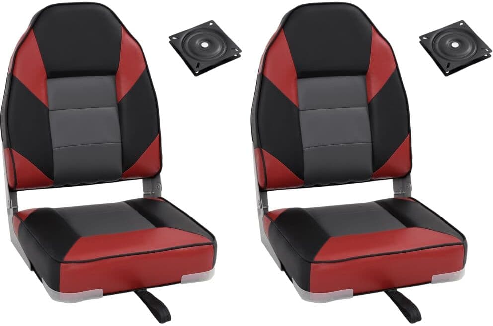 vidaXL Ensemble de sièges de bateau pliables lot de 4 dossier haut