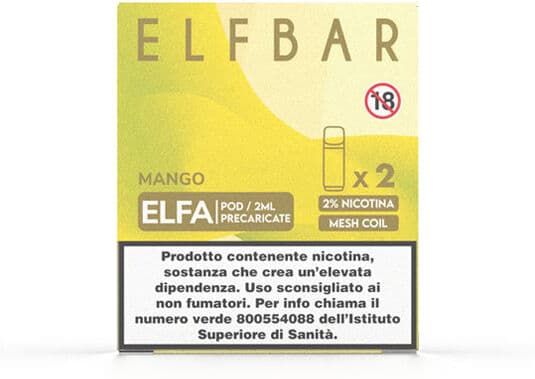 Elfbar ELFA Mango Pod Usa e Getta  2 Pezzi Mango