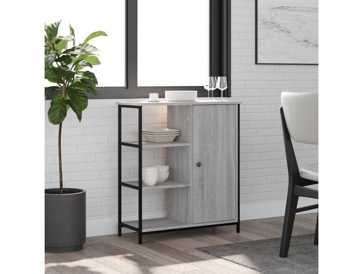 vidaXL Sideboard Grau Sonoma 70x30x80 cm Holzwerkstoff