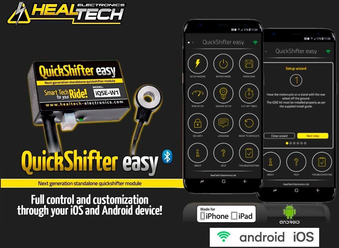Kit Cambio Elettronico Wi-Fi Healtech Bmw R 1250 Gs / Adv 2019-2024