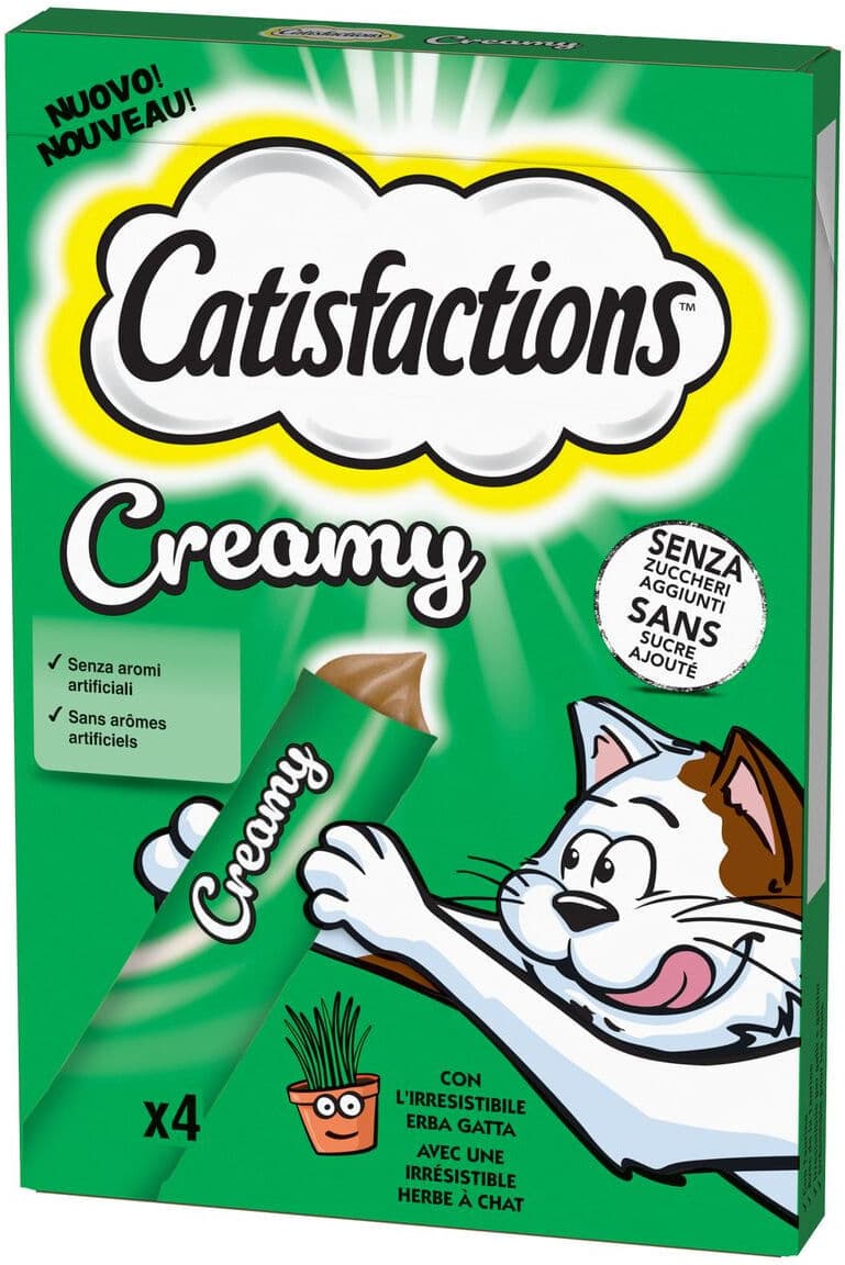 Catisfactions Snack Gatto Creamy 4x10G ERBA GATTA