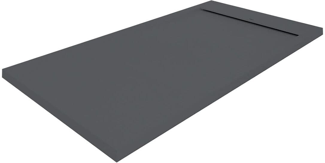 Profiltek Plato de ducha extraplano de resina Matis .  (160 x 70 cm) Antracita