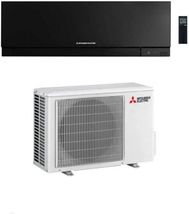 Mitsubishi Climatizzatore Monosplit Linea Kirigamine Zen MSZ-EF 12000 btu MSZ-EF35VGKB Black Inverter R-32 Wi-Fi Classe A+++