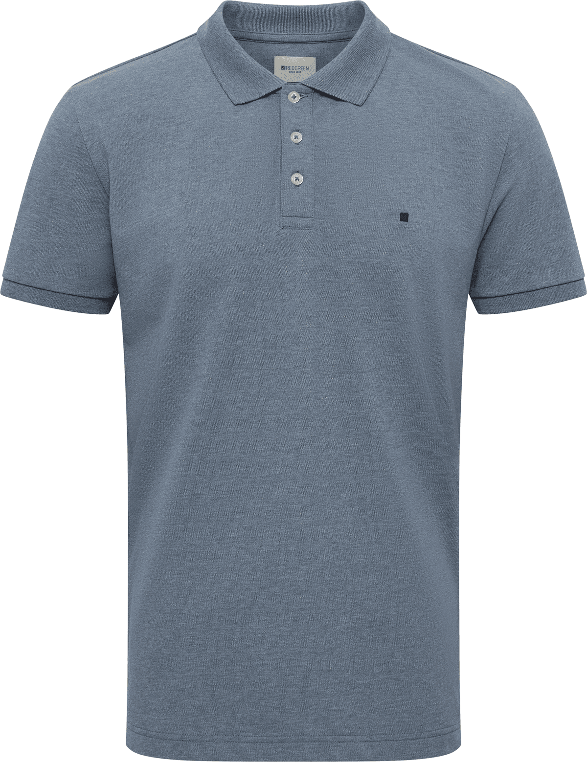 Blå Polo I Str. Extra Extra Large - Til Mænd - Fra Redgreen Light Blue Melange 2XL