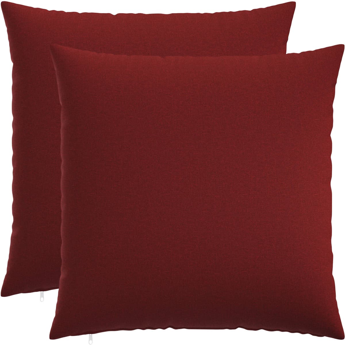 vidaXL Housse de coussin 2 pc HEERLEN Bordeaux 55 x 55 cm Tissu