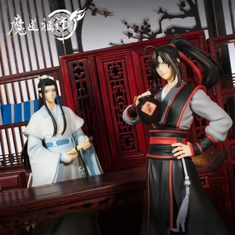 NONE Genuine The Untamed Mo Dao Zu Shi 19cm Lan Wangji Wei Wuxian Anime Figures Pop Up Mdzs Collect Model Peripheral Gift
