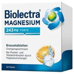 Biolectra MAGNESIUM 243mg FORTE Orange  20 St Brausetabletten
