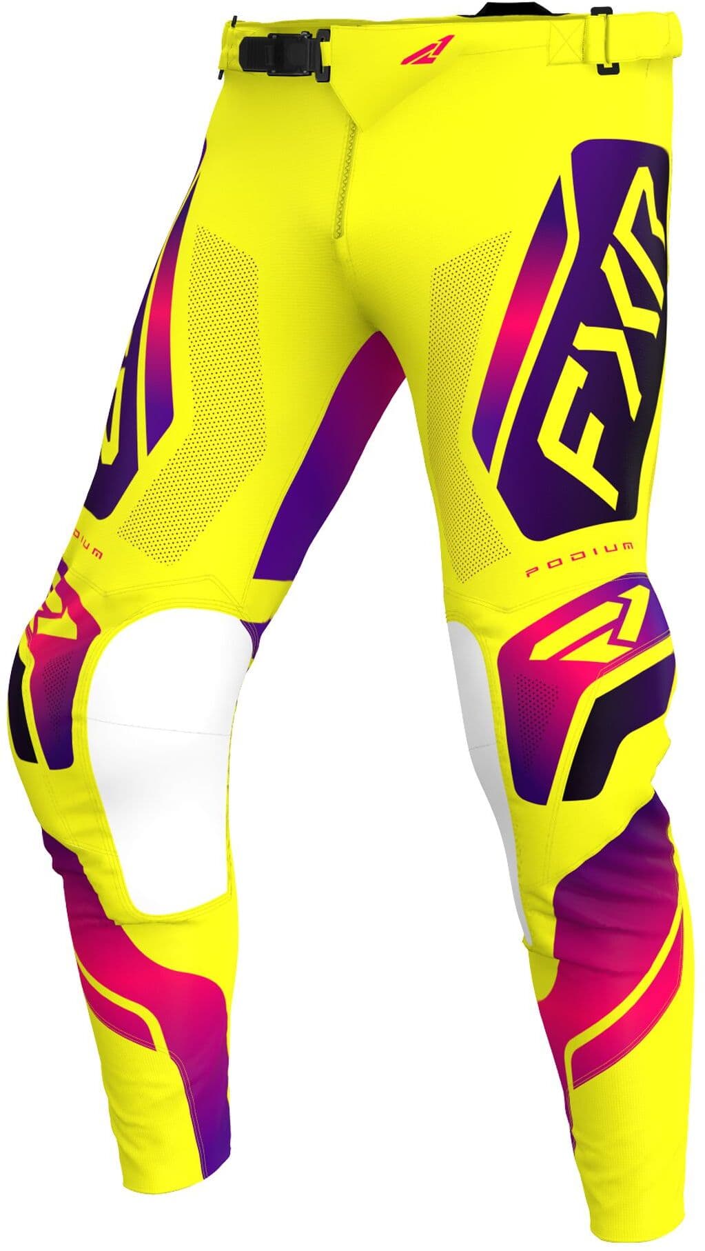 Pantalon cross FXR PODIUM RELAY RAZZ 2026 Yellow Razz Black