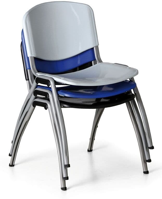 B2B Partner Esszimmerstuhl aus Kunststoff LIVORNO PLASTIC, blau