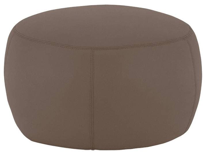 Hocker Annabelle D: 60 cm Candy / Farbe: Elephant / Material: Leder