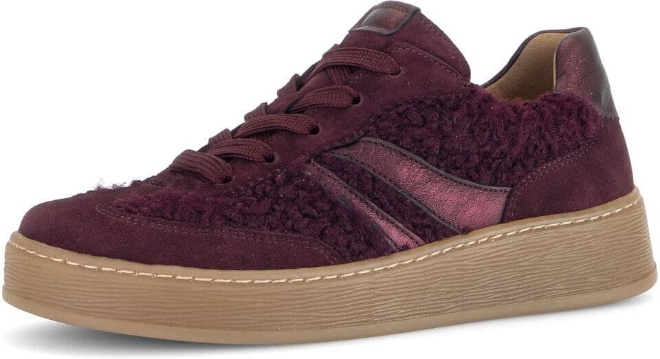 Sneaker GABOR "Sneaker low", Damen, Gr. 37, rot, Schuhe Sneaker, Topseller