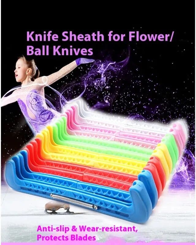 1Pair Nylon PVC Ice Skating Figure Skate Blade Cover Protective Length Adjustable Ice Skating Blade Cover Water Sports Protector