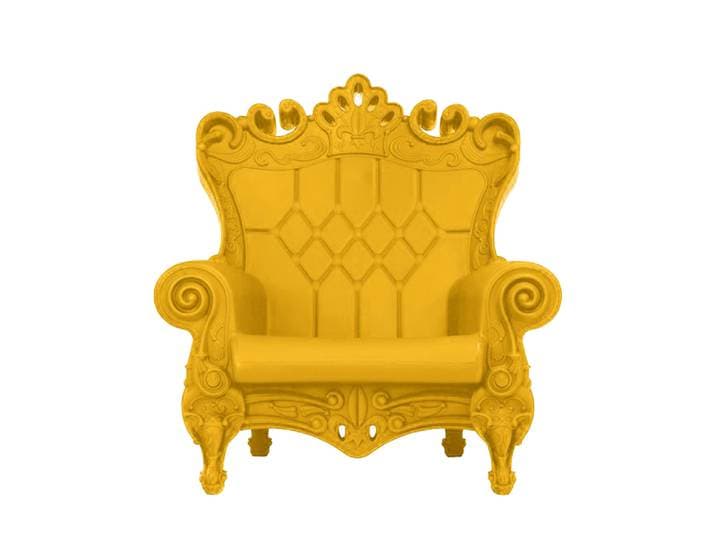 SLIDE fauteuil QUEEN OF LOVE (Jaune - Polyéthylène)