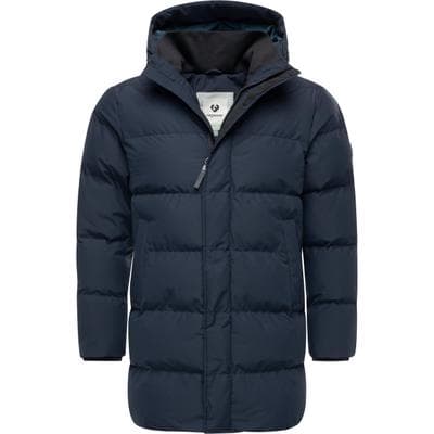 Wintermantel RAGWEAR "Nortday", Herren, Gr. L (52), blau (navy), Obermaterial: 100% Polyester. Innenfutter: 100% Polyester. Wattierung: 100% Polyester, gerade ca. Mitte Oberschenkel, hoch geschlossener Ausschnitt, Ärmel ohne Ärmelschlitz...