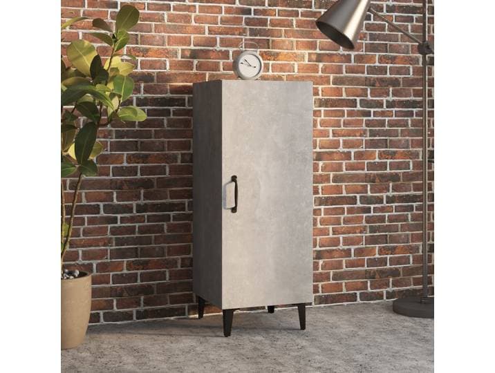 vidaXL Sideboard Betongrau 34,5x34x90 cm Holzwerkstoff
