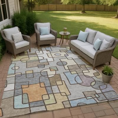 Addison Rugs Machine Washable Indoor/ Outdoor Contemporary Prenner Chantille Rug