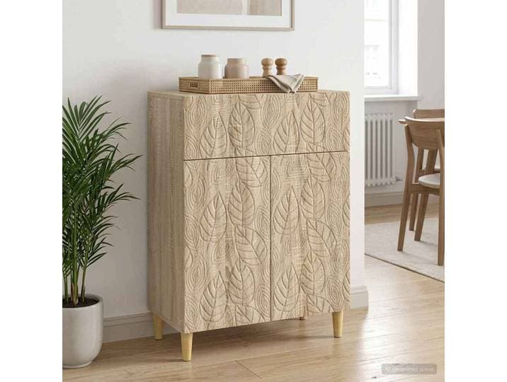 vidaXL Sideboard Sonoma-Eiche 66 x 34,5 x 90 cm Holzwerkstoff