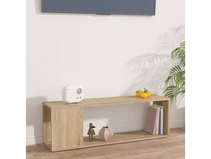 vidaXL TV-Schrank Sonoma-Eiche 100x24x32 cm Holzwerkstoff