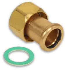 Rotguss Pressfitting Halbe Verschraubung mit IG, DVGW, Kontur M (Ausführung: 28 - 1 1/4''IG)