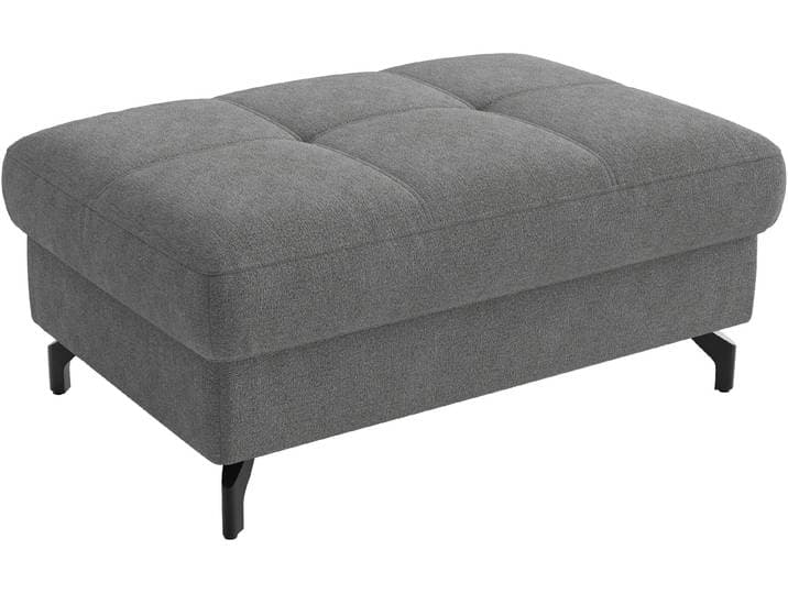 Polsterhocker SIT & MORE Vanity, B: 103 cm , grau (anthrazit), B:103cm H:45cm T:69cm, 100% Polyester, Hocker, Polsterhocker