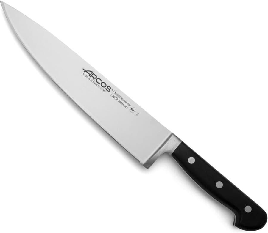 Arcos Cuchillo cocinero acero inoxidable forjado nitrum 230 mm mango negro
