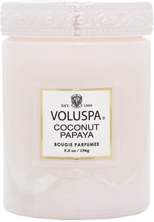Voluspa Mini Large Glass Jar Coconut Papaya 156g