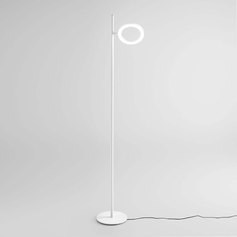 Lámpara de pie led regulable 25w blanco mate gea luce