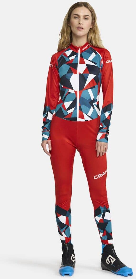 CRAFT Nor Adv Nordic Ski Club Suit Dame Blaze/bright Red (S)