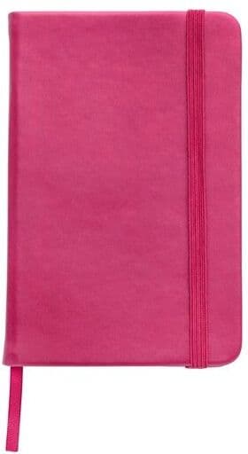 Carnet personnalisable carton papier PU rose