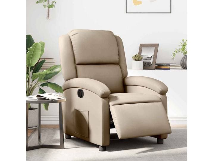 vidaXL Relaxsessel Elektrisch Cappuccino Kunstleder