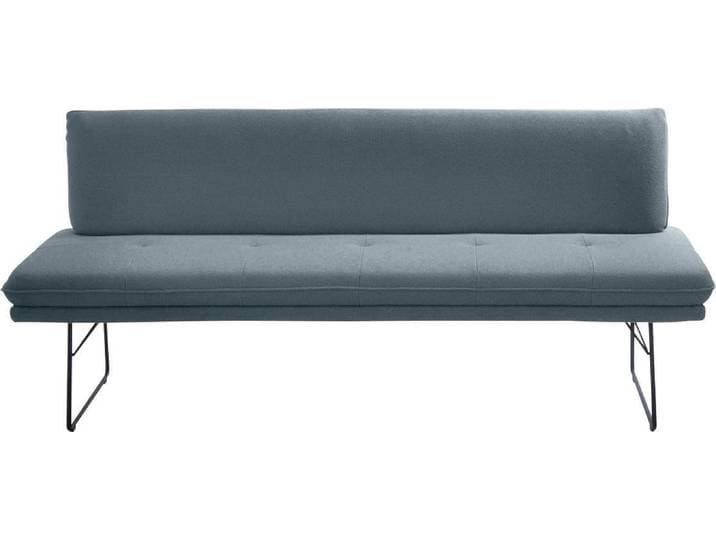 Polsterbank K+W KOMFORT & WOHNEN, blau (petrol), B:195cm H:87cm T:65cm, Sitzbänke, Polsterbank, Spitzkissenoptik, Sitzsteppung, hoher Sitzkomfort, in 2 Größen wählbar