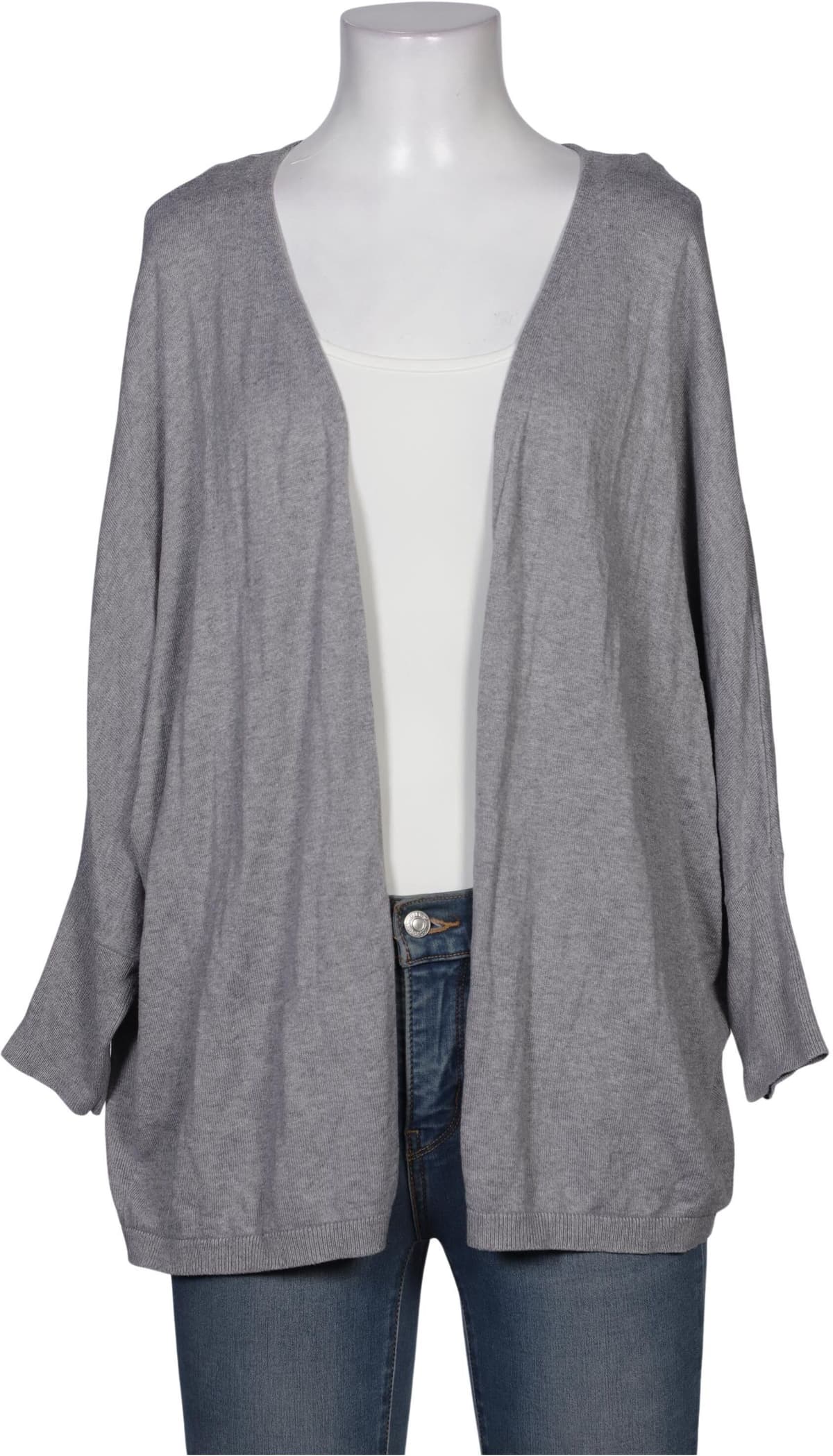 United Colors OF Benetton Damen Strickjacke, Grau, Gr. M, kein / Etikett - Second Hand